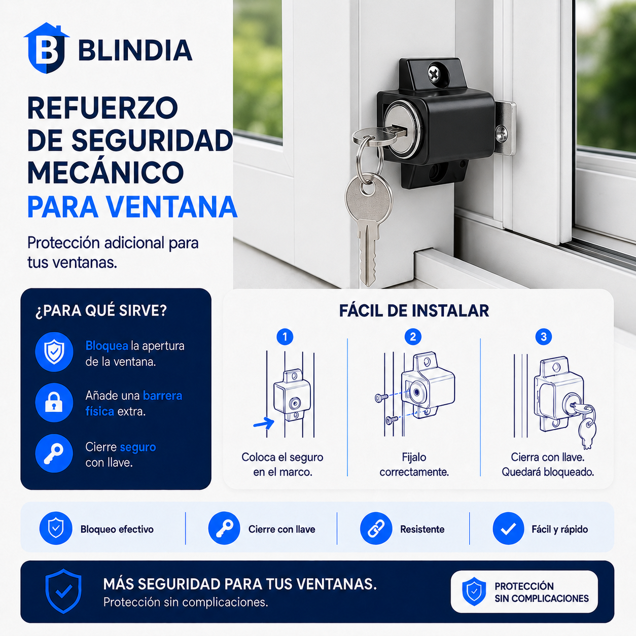 🪟BLINDIA SEGURO VENTANA